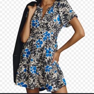 Anthropologie Somerset Mini Dress Petite Small